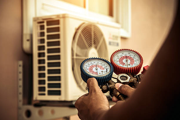 Professional Hvac Repair technician working in Lima, PA